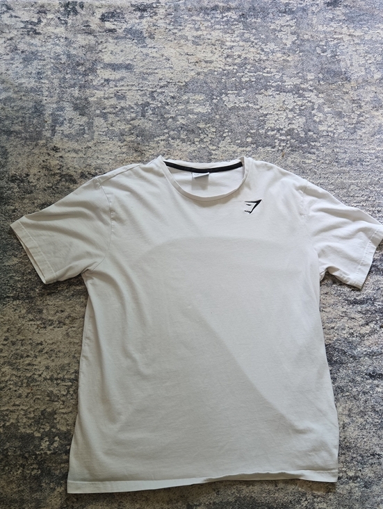Gymshark Other - Gymshark White Short Sleeve Tee with Small Black Logo